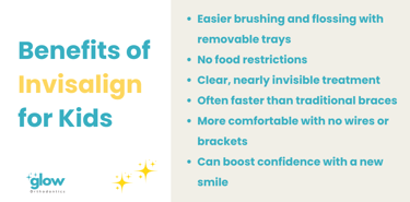 benefits of invisalign for kids infographic