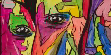 słoń, obraz, obraz akrylowy, obraz na sprzedaż, abstrakcja, popart