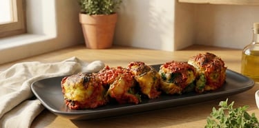 Easy puff pastry dinner with spinach and ricotta