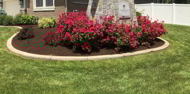 Flower bed maintenance 