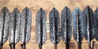 Forged Feather Hooks