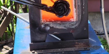 Rose in forge
