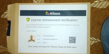 certificate international diplome diploma certificat شهادة دبلوم عالمي دولي أليسون