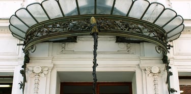 Auvent de porte abris de porte en acier