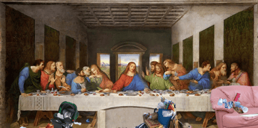 Littered "Last Supper"