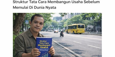 poto seorang laki laki yang memegang buku dibawah pohon