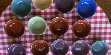 Slip cast dishes