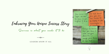your success story define your own success