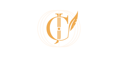 Elegant gold and white monogram logo of Joline Carnage (Author) - Worldarchitect