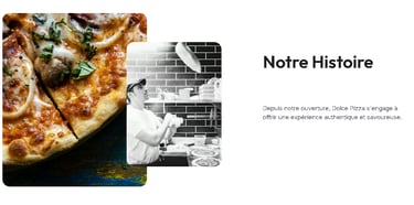 Site vitrine de pizzéria 