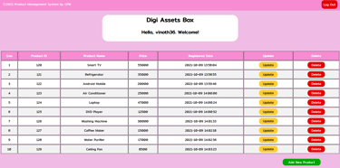 product-management-system-dashboard-page