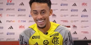 Matheus Gonçalves em entrevista à FlaTV.