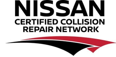 nissan certified collision repair logo
