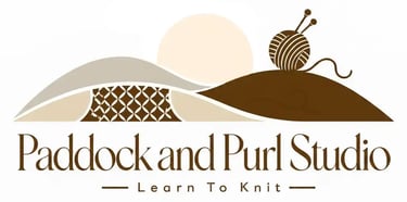 Paddock and Purl Studio Logo