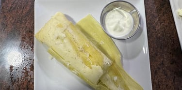 tamal de elote con crema