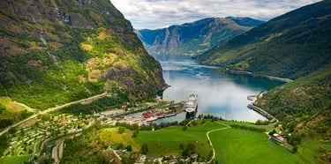 2-day tour from Bergen with Hardangerfjord, Viking village, Gudvangen–Flåm cruise, and Flåm Railway