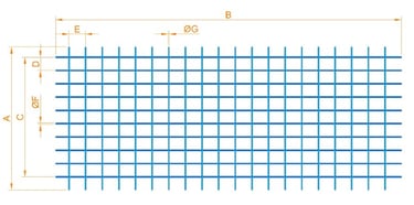 Panel çit kaynak makinesi -  Panel Ölçüleri