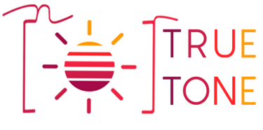 a logo for true tone