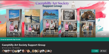 Caerphilly Art Society Facebook Support Group