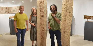 Galerie l'Hirondelle - Jaï Artiste Peintre et Céramiste accompagné Clermonde Oulmont Artiste Peintre