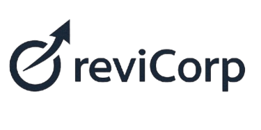 a logo for a Logo de reviCorp - Compra de empresas en liquidación