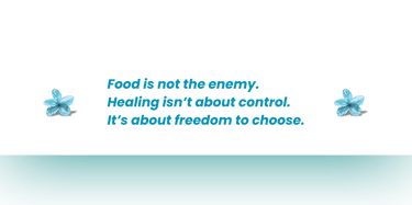 Quote about freedom from control in an eating disorder