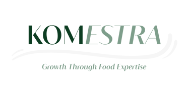 komestra logo full colour with tagline growth through food expertise