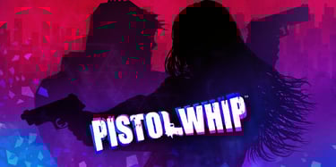 a woman and a man holding a gun for the VR game Pistolwhip
