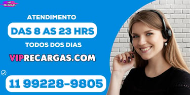 vip recargas suporte