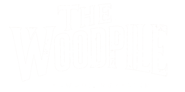 The Woodpile logo white