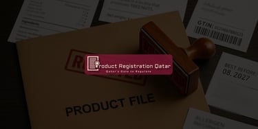 Rejected stamp on a product file with labels and documents, symbolizing top MoPH rejection reasons in Qatar.
