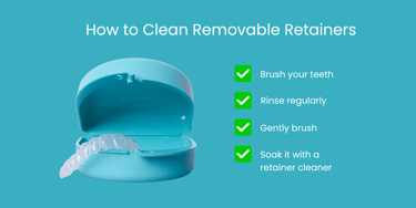 how to clean removable retainers