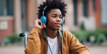 A bright therapy room decorated with green walls and zebra heart patterns, inviting and warm.