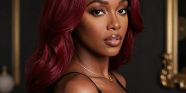 A close-up of a client receiving a luxurious facial treatment in a softly lit, elegant room.