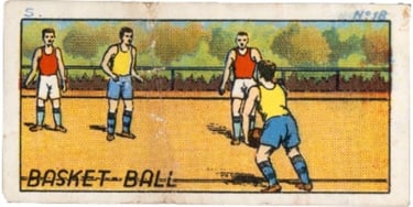 1930s Jacques Chocolat Les Sports Illustres Type 1 Basketball #18 Remise en jeu