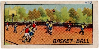 1930s Jacques Chocolat Les Sports Illustres Type 1 Basketball #6 Equipe