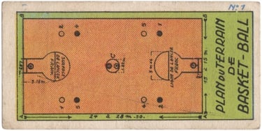 1934 Jacques Chocolat Les Sports Illustres Serie S Type 1 No 1 Basketball Card