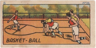1934 Jacques Chocolat Les Sports Illustres Serie S Type 1 No 15 Basketball Card