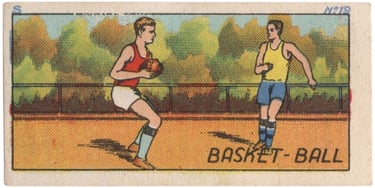 1934 Jacques Chocolat Les Sports Illustres Serie S Type 1 No 19 Basketball Card