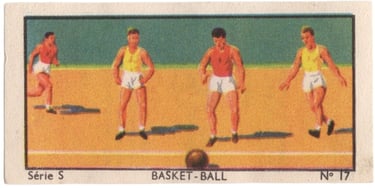 1934 Jacques Chocolat Les Sports Illustres Serie S Type 2 No 17 Basketball Card
