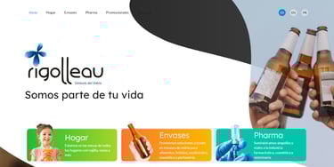 Nueva web institucional para Rigolleau Argentina