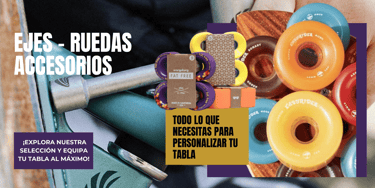ejes ruedas longboard y surfskate