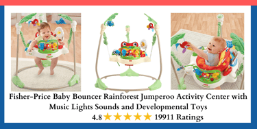 Baby Bouncer Rainforest Jumperoo Activity Center