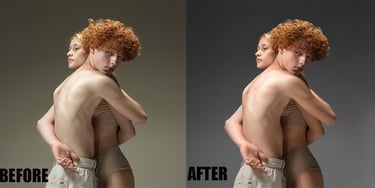 Body Retouching Before and after