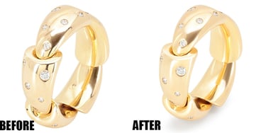 Repainting Shine on Metal Before and After