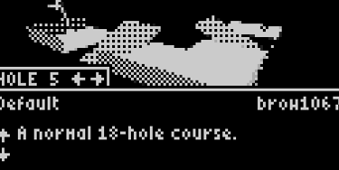 Arduboy Ardugolf Hole 5