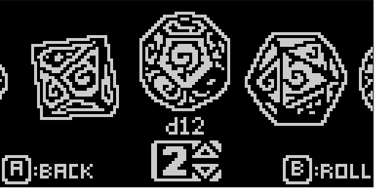 Arduboy Dice of Face 12-sided