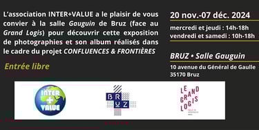 partie basse de l'affiche sur l'exposition de photos