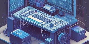 A 3D rendering of a microchip with the letters 'AI' prominently displayed on its surface, set on a dark, circular platform.