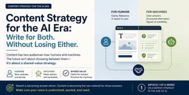 Content strategy for the AI era: how to write for both humans and machines.
